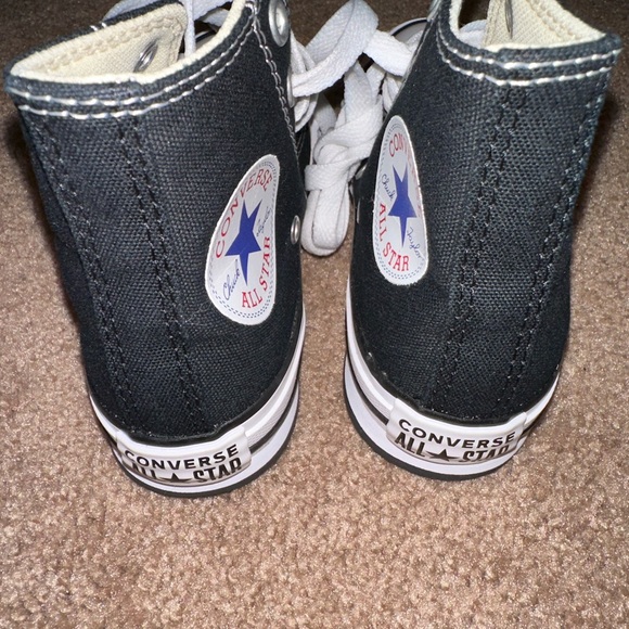 Converse Kids Black and White High-Top Lifted Sneakers Eva - Picture 6 of 8